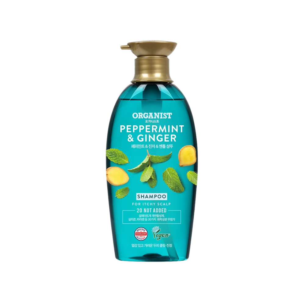  Dầu Gội Bạc Hà & Gừng Dành Cho Da Đầu Gàu Ngứa Organist Peppermint & Ginger Shampoo 500ml 