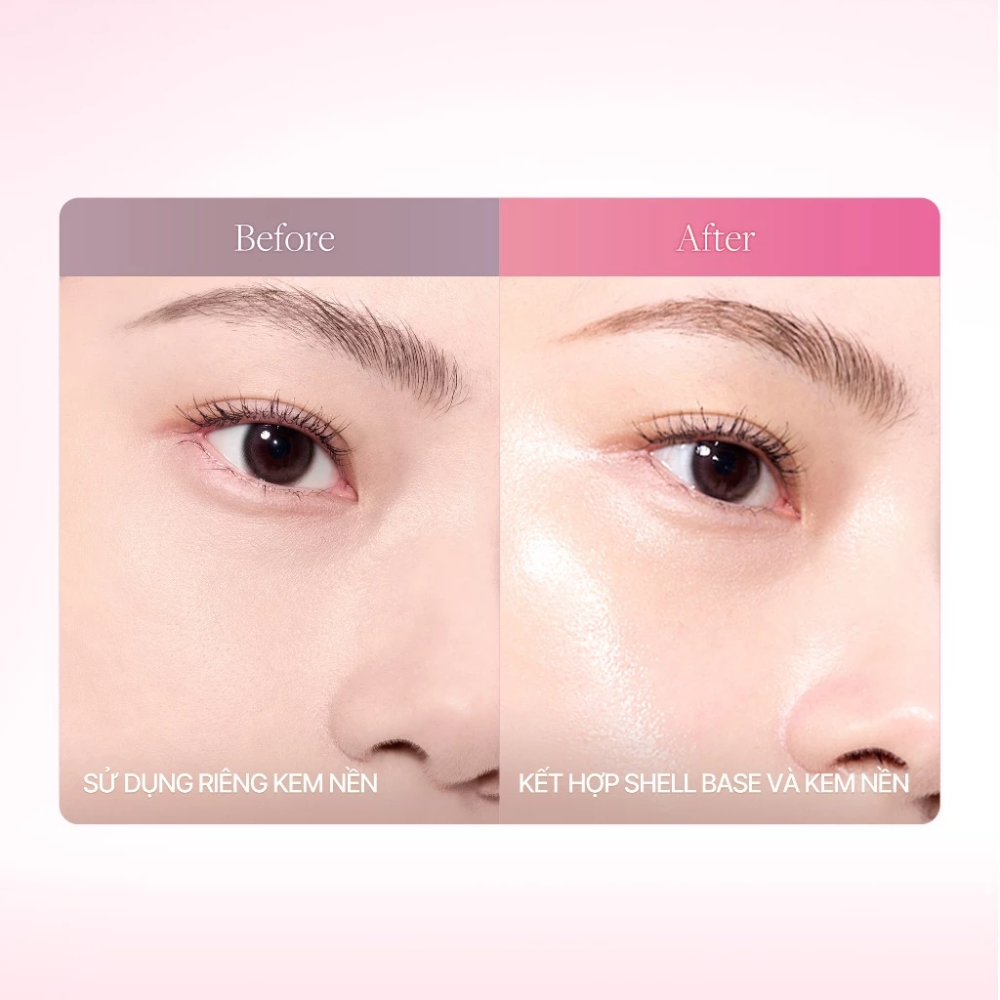  Kem Lót Nâng Tone Dasique Glowy Shell Base 50ml (Twinkle Mermaid Collection) 