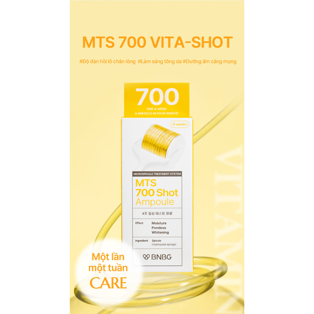  Tinh Chất Cấp Ẩm, Dưỡng Trắng, Thu Nhỏ Lỗ Chân Lông BNBG MTS Shot Ampoule 700 Vita Shot 30ml 