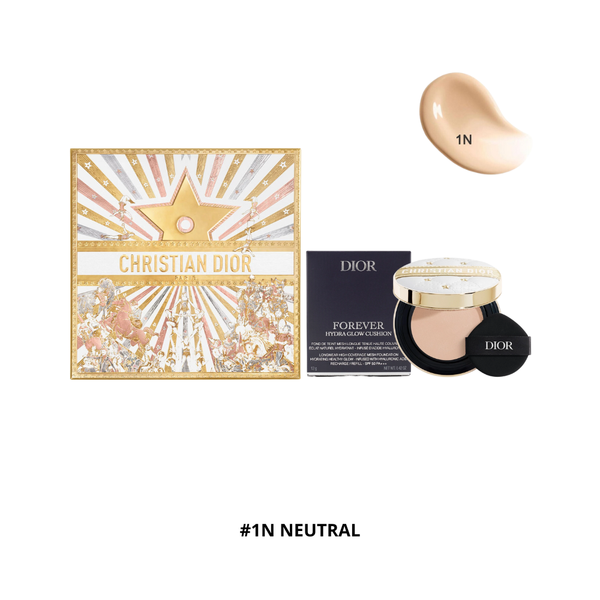 Giftset Phấn Nước Dior Forever Hydra Glow Cushion SPF 50 PA+++ #1N Neutral (Kèm Túi Giấy Dior)