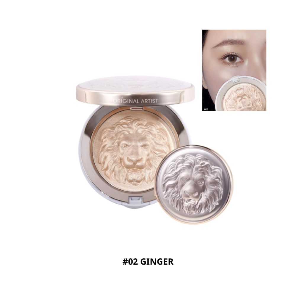  Phấn Bắt Sáng Lion Gloss Highlight Powder #02 Ginger 
