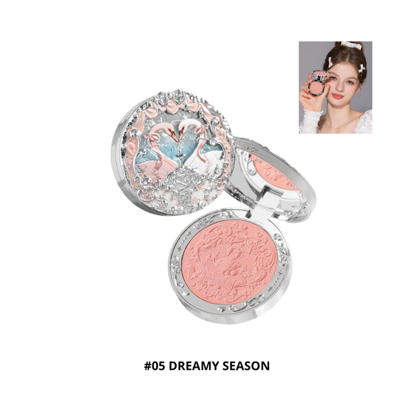 Phấn Má Hồng Flower Knows Swan Ballet Embossed Blush #05 Dreamy Season