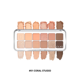  Phấn Mắt 12 Ô Clio Pro Eye Palette Air #01 Coral Studio 