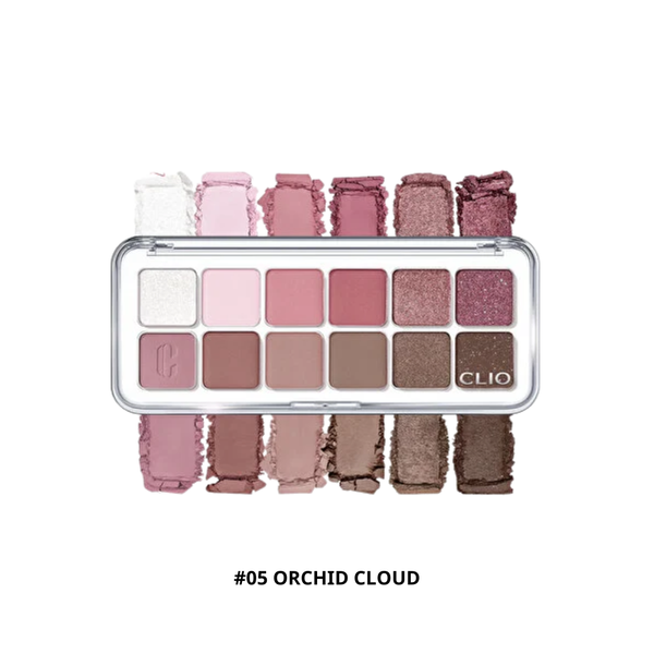 Phấn Mắt 12 Ô Clio Pro Eye Palette Air #05 Orchid Cloud
