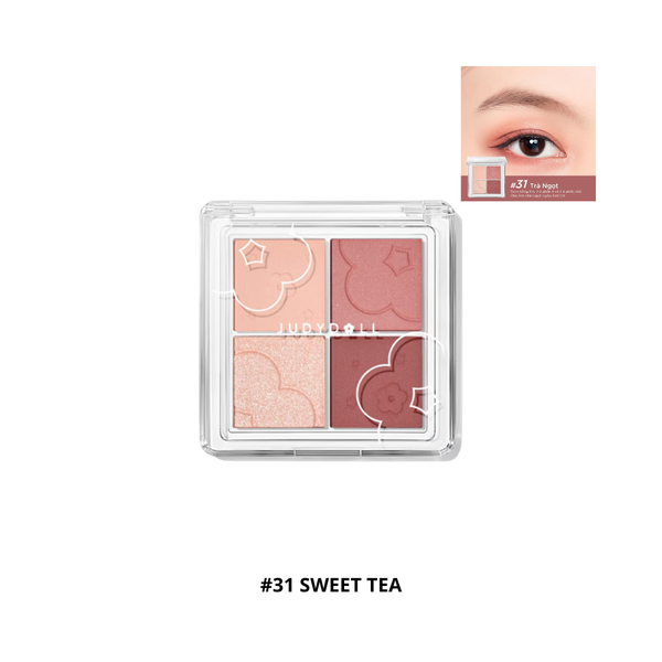 Phấn Mắt 4 Ô Judydoll 4 Colors Eyeshadow #31 Sweet Tea
