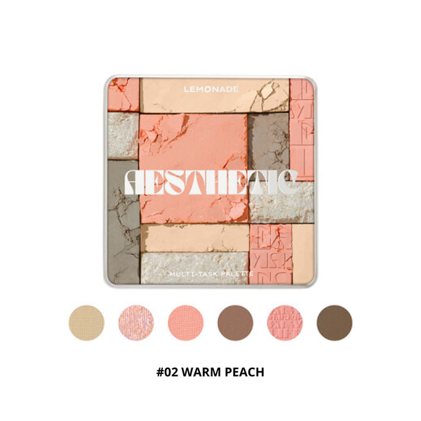 Phấn Mắt Lemonade Aesthetic Multi-task Palette #02 Warm Peach