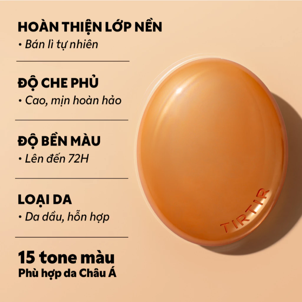  Phấn Nước Tir Tir Mask Fit Ai Filter Cushion SPF 30 PA++ #21N Ivory 