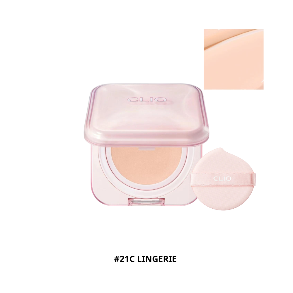  Phấn Nước Clio Kill Cover Mesh Glow Essential Cushion SPA 50+ PA++++ #21C Lingerie (Kèm 1 Lõi) 