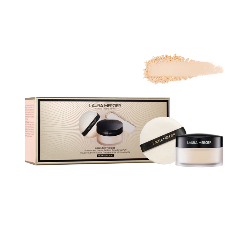 Phấn Phủ Dạng Bột Laura Mercier Indulgent Icons Translucent Loose Setting Powder + Puff 29g 