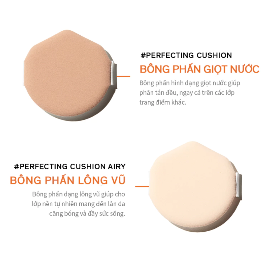  Phấn Nước Sulwhasoo Perfecting Cushion Airy Coussin De Teint Aéré SPF50+ PA+++ 30g #17N1 Vanilla (Kèm Lõi) 