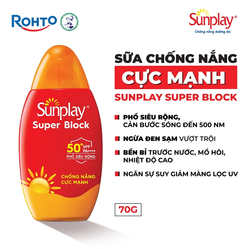  Sữa Chống Nắng Sunplay Super Block SPF 50+ PA++++ 30g 