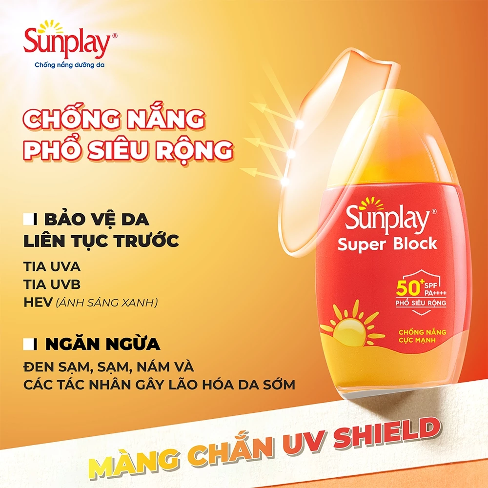  Sữa Chống Nắng Sunplay Super Block SPF 50+ PA++++ 30g 