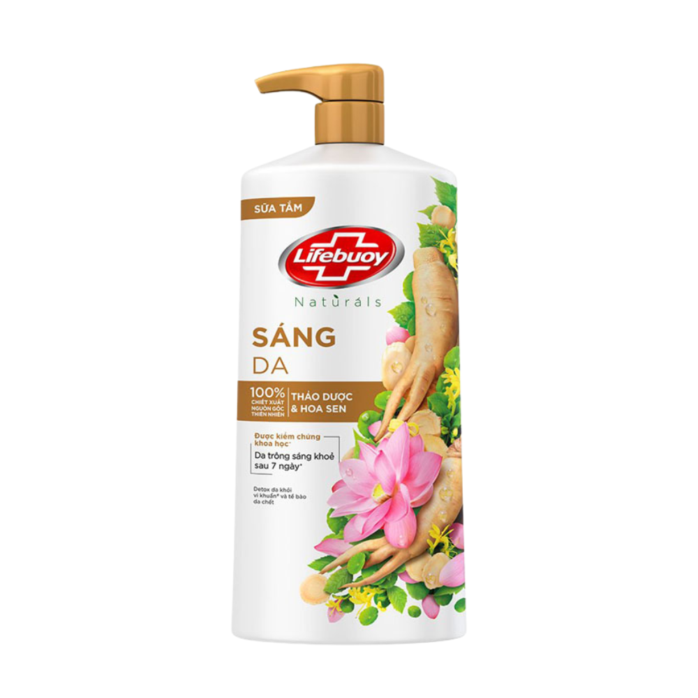  Sữa Tắm Sáng Da Lifebuoy Thảo Dược & Hoa Sen 800g 