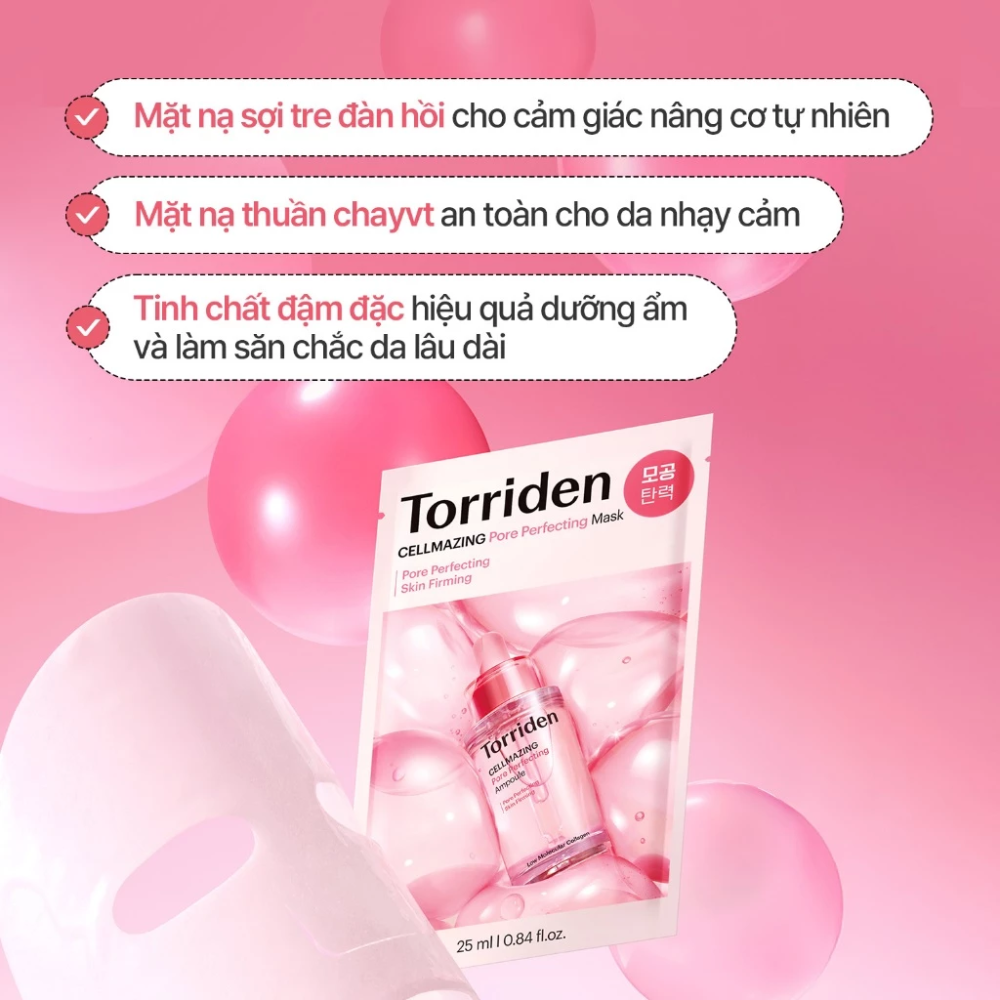  Mặt Nạ Se Khít Lỗ Chân Lông Torriden Cellmazing Pore Perfecting Mask 25ml 