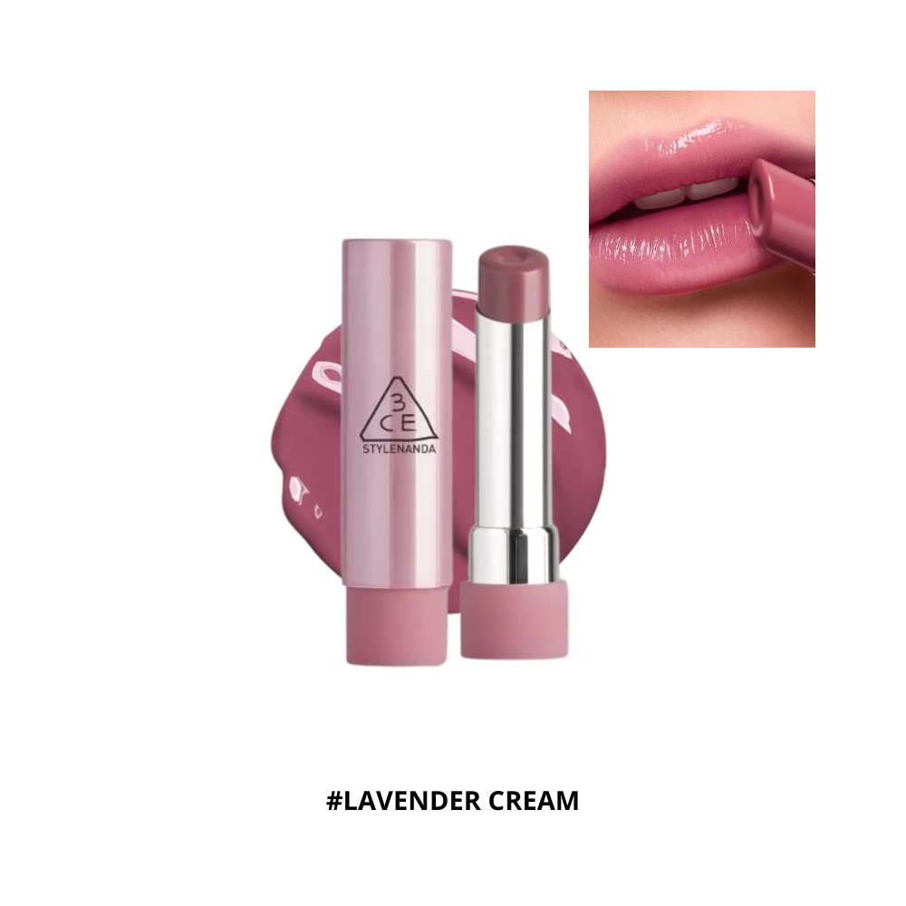  CT - Son Bóng 3CE Glazy Lip Glow #Lavender Cream 