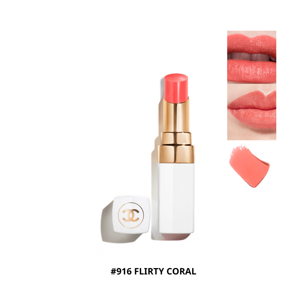  Son Dưỡng Môi Chanel Rouge Coco Baume #916 Flirty Coral 