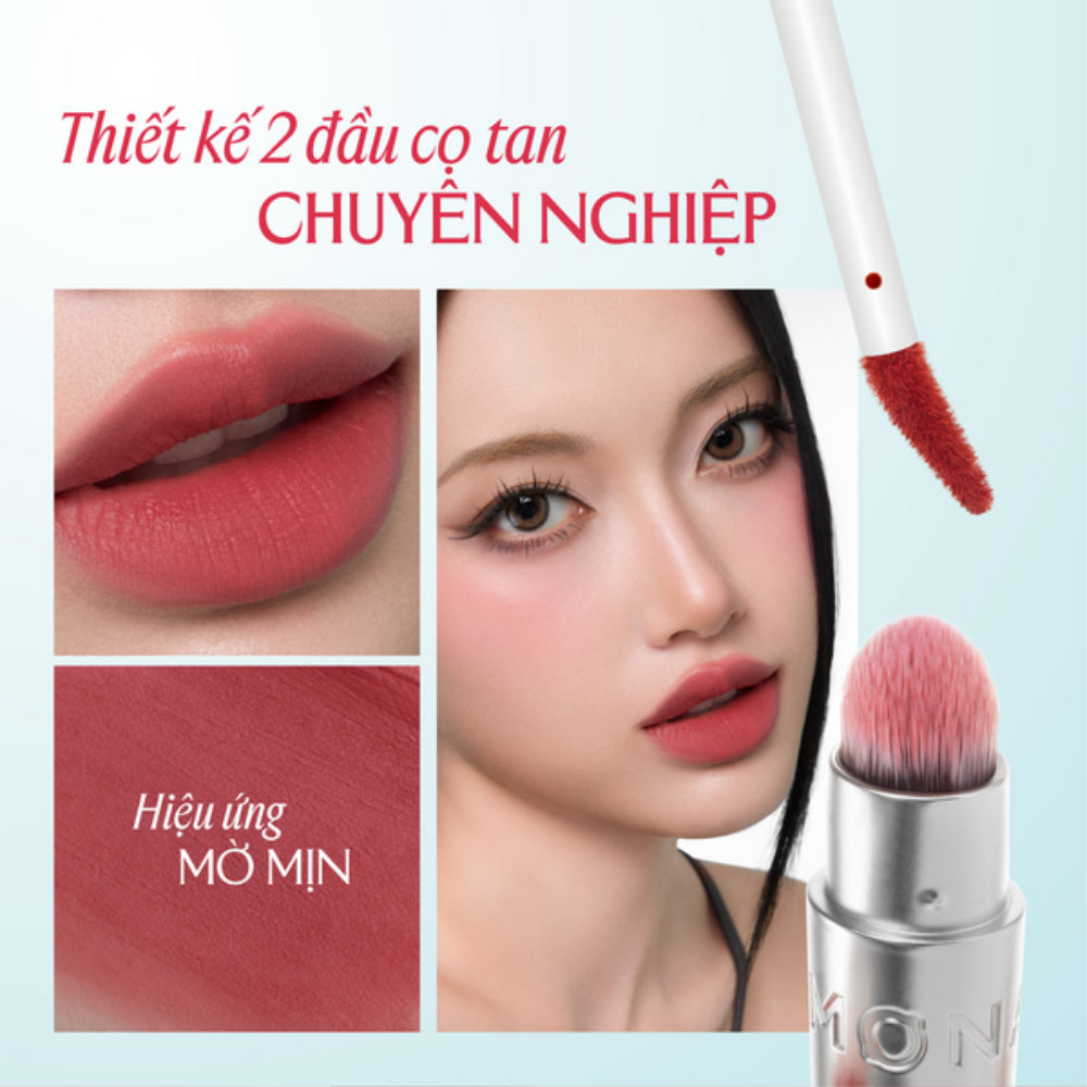  Son Kem Bùn Mịn Lì Lemonade Perfect Couple Blurry Stain Lip Cream #Cheer 