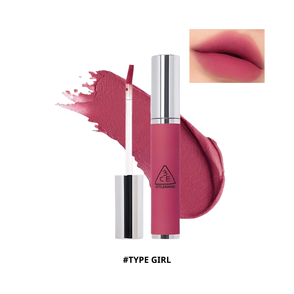  Son Kem Lì 3CE Hazy Lip Clay 4g #Type Girl 