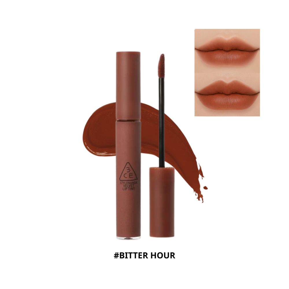  CT - Son Kem Lì 3CE Velvet Lip Tint #Bitter Hour 