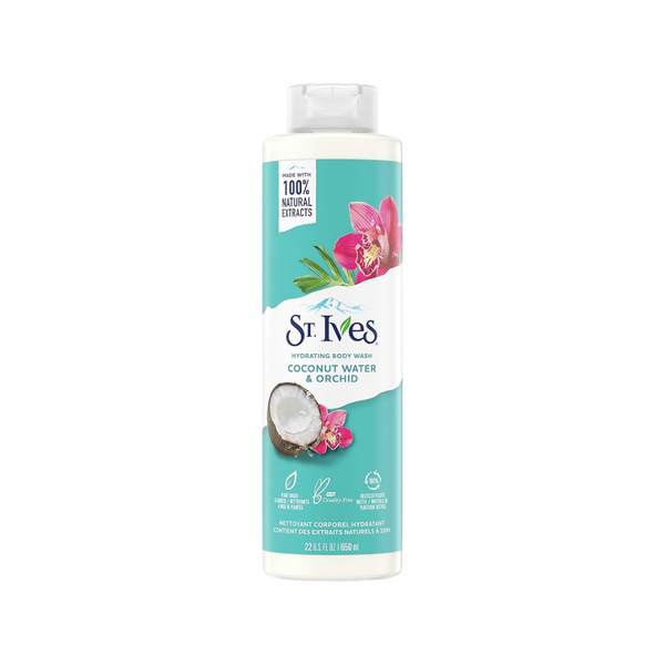 Sữa Tắm Tẩy Tế Bào Chết St.Ives Coconut Water and Orchid Hydrating Body Wash 650ml