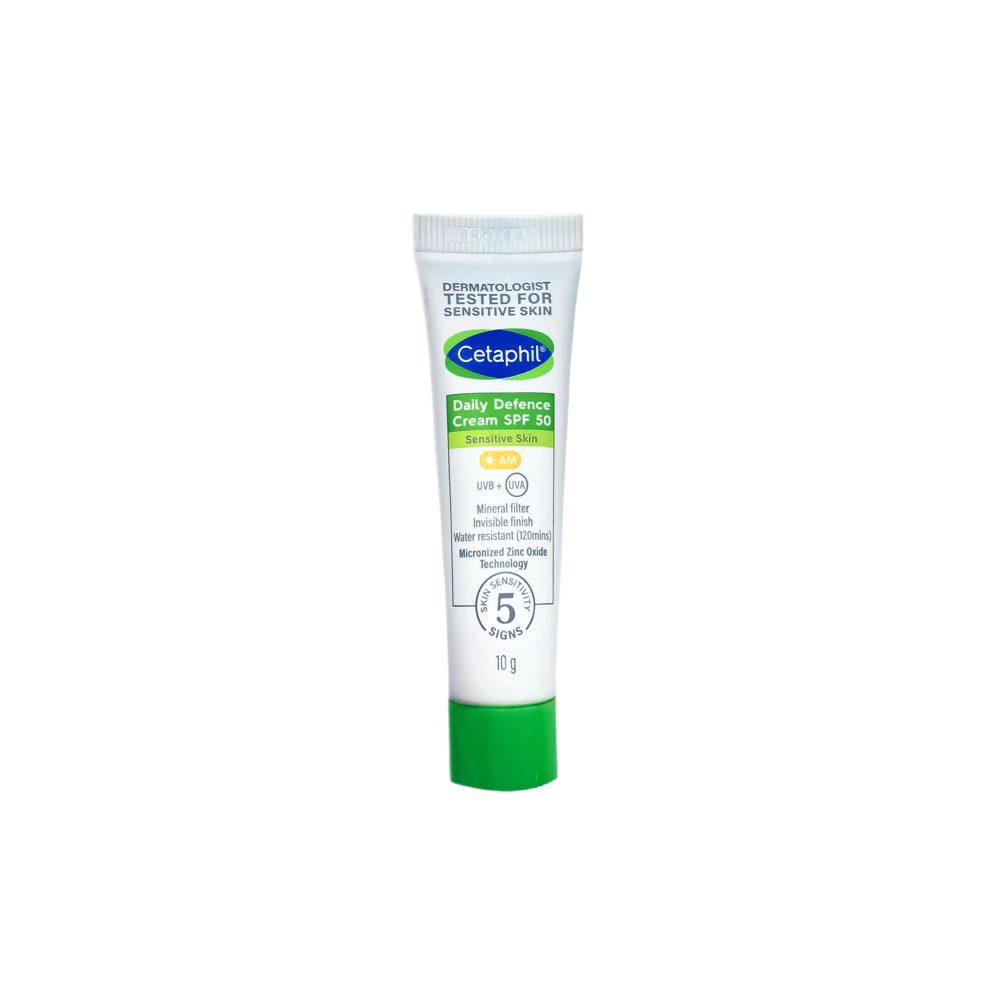  Kem Chống Nắng Vật Lý Cho Da Nhạy Cảm Cetaphil Daily Defence Cream SPF 50 10g 