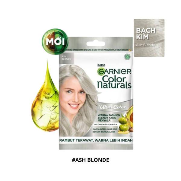 Thuốc Nhuộm Tóc Garnier Color Naturals Crème Riche 30g #Ash Blonde