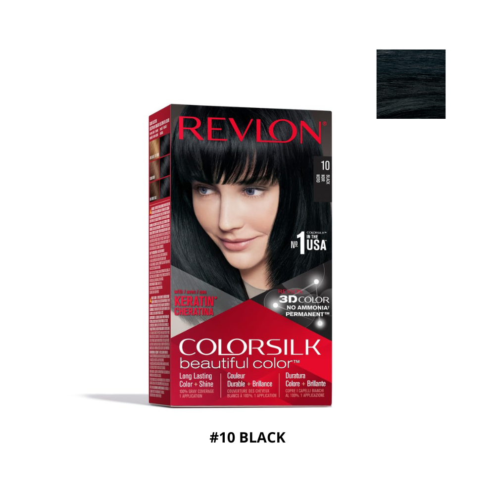  Thuốc Nhuộm Tóc Revlon Colorsilk Beautiful Hair Color #10 Black 