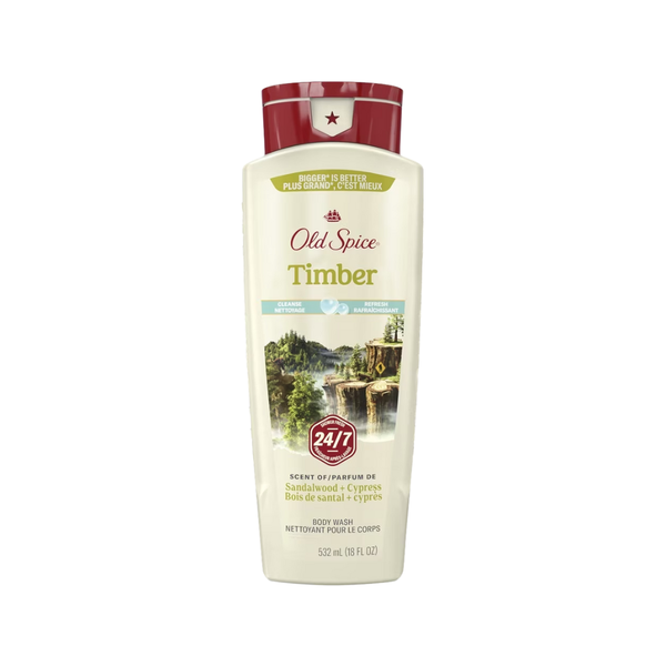 Gel Tắm Old Spice Fresh Collection Body Wash 532ml #Timber With Sandalwood