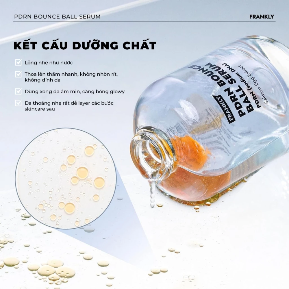  Tinh Chất Căng Bóng Da Frankly PDRN Bounce Ball Serum 30ml 