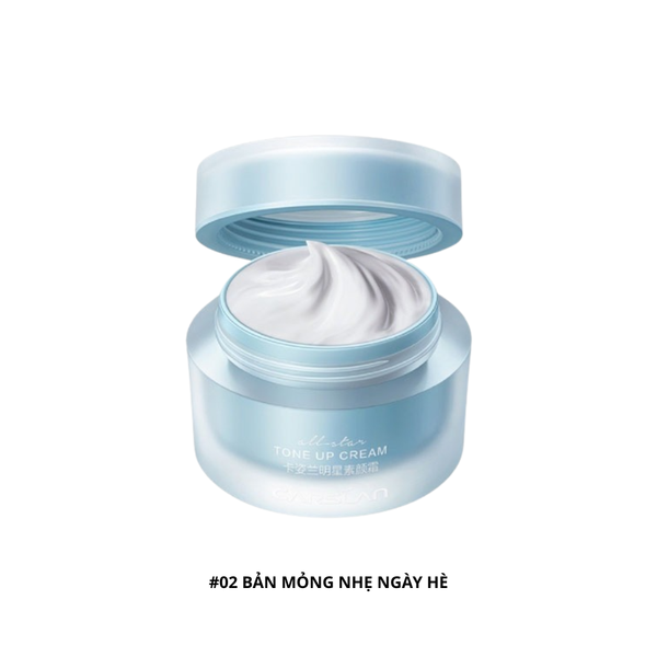 Kem Nâng Tông, Kem Lót Trang Điểm Carslan All Star Tone Up Cream 50g #02 Bản Mỏng Nhẹ Ngày Hè