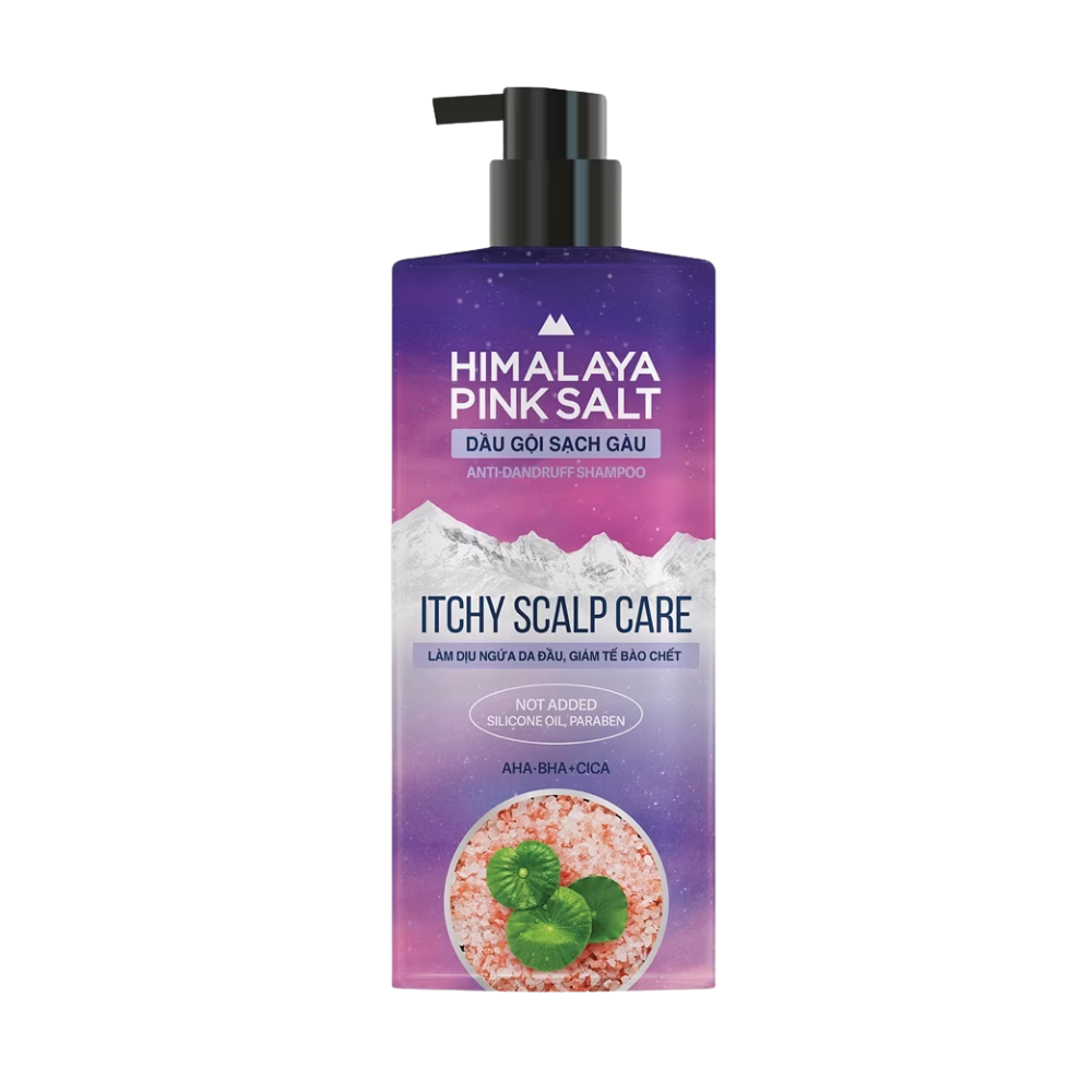  Dầu Gội Sạch Gàu, Cho Da Đầu Ngứa Himalaya Pink Salt Anti-Dandruff Shampoo Itchy Scalp Care 650ml 