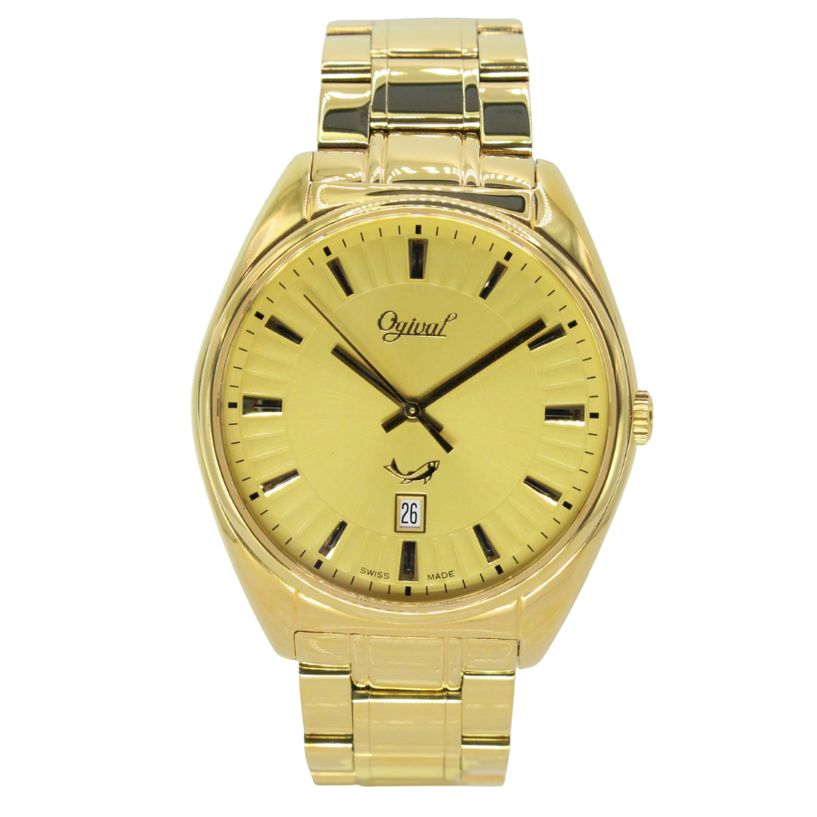  ĐỒNG HỒ OGIVAL 350 01M-0162 QUARTZ NAM 