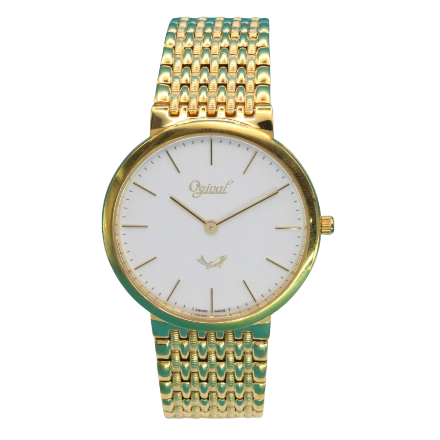  ĐỒNG HỒ OGIVAL 385M 02-2970 QUARTZ NAM 