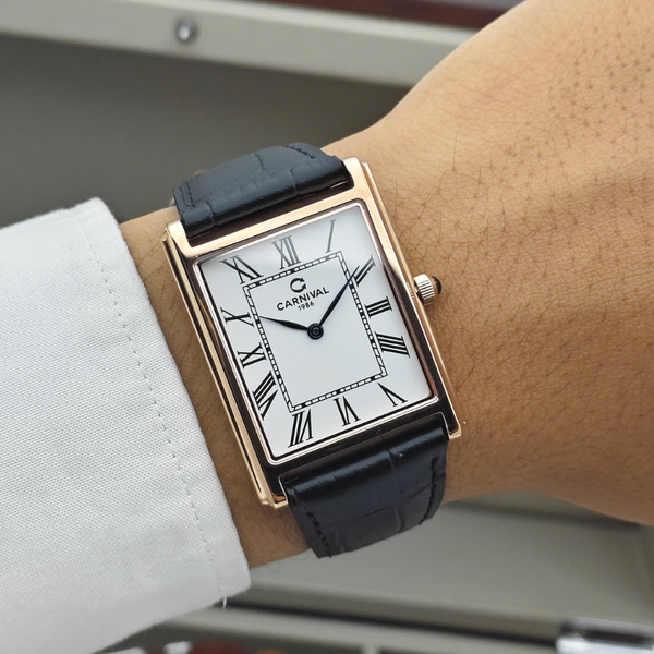  Đồng Hồ Nam Carnival 8231G VH-DD-T 28x39mm 