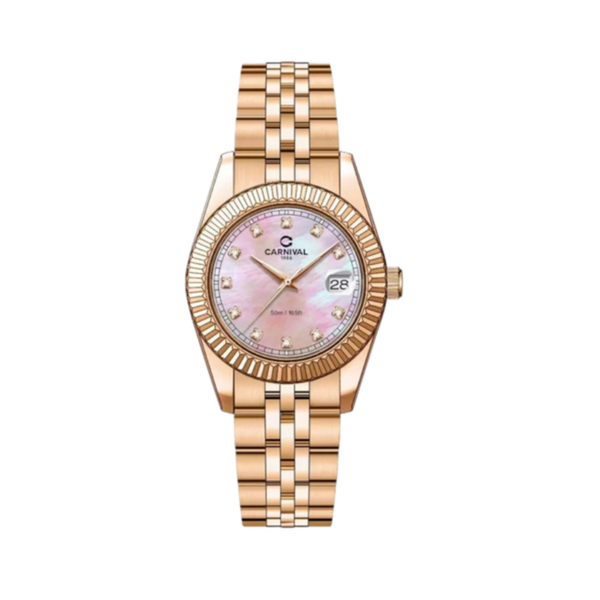  Đồng Hồ Nữ Carnival Pin 8131L VH-HK 30mm 
