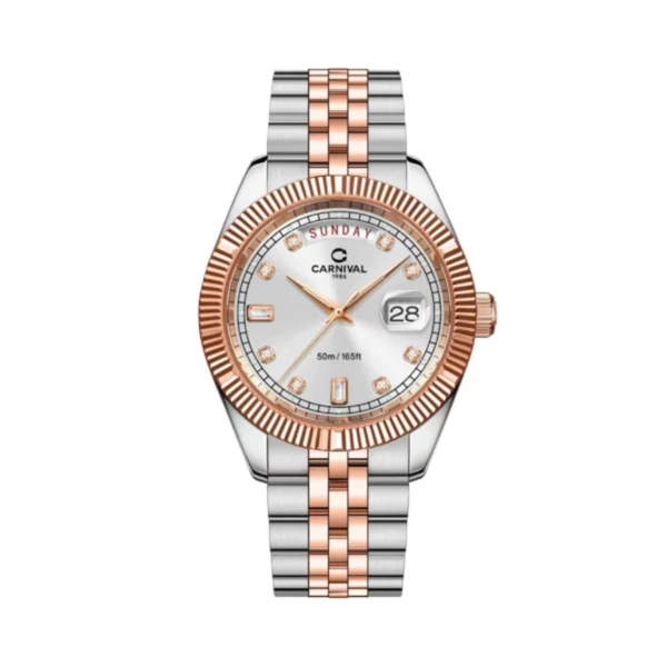  Đồng Hồ Nam Carnival Pin  8190G 40mm 