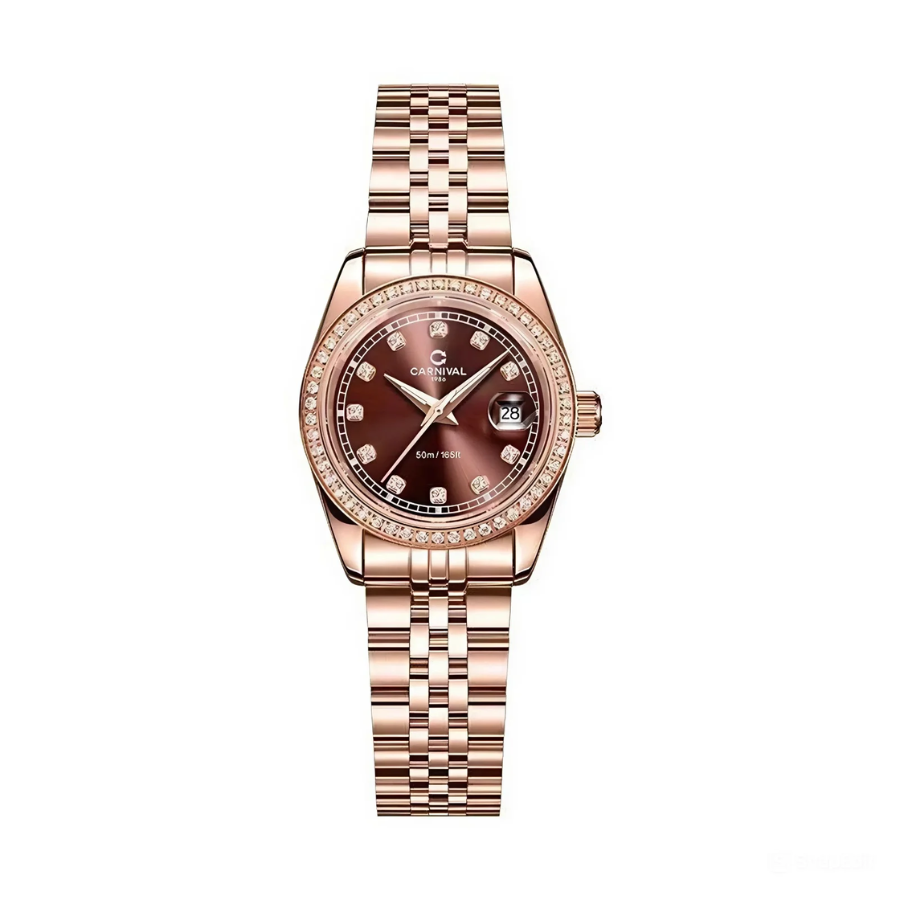  Đồng Hồ Nữ Carnival Pin 8131L2  VH-N 30mm 