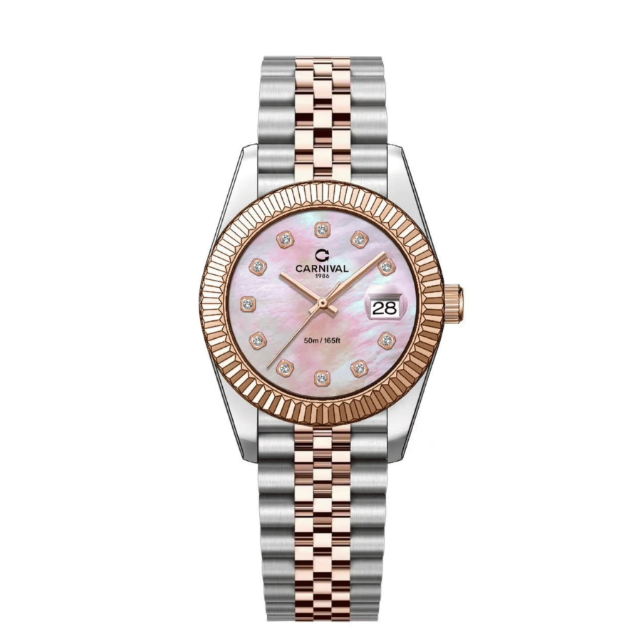  Đồng Hồ Nữ Carnival Pin 8250L CH-HK 30mm 
