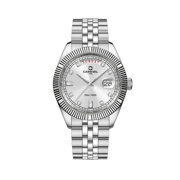  Đồng Hồ Nam Carnival Pin 8190G VT-T 41mm 