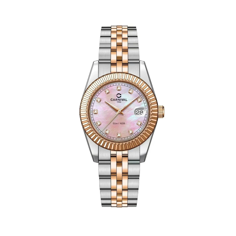  Đồng Hồ Nữ Carnival Pin 8131L CH-HK 30mm 
