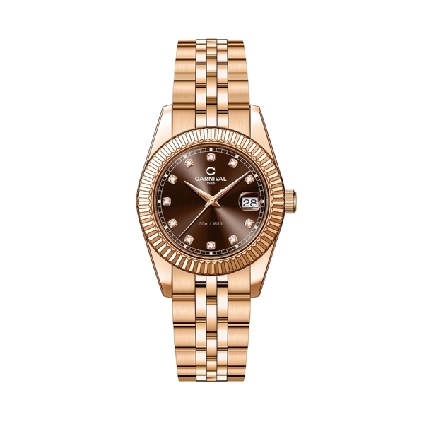  Đồng Hồ Nữ Carnival Pin 8131L VH-N 30mm 