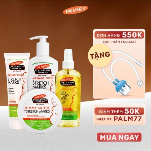 COMBO Ngăn ngừa rạn da toàn thai kỳ Palmer's