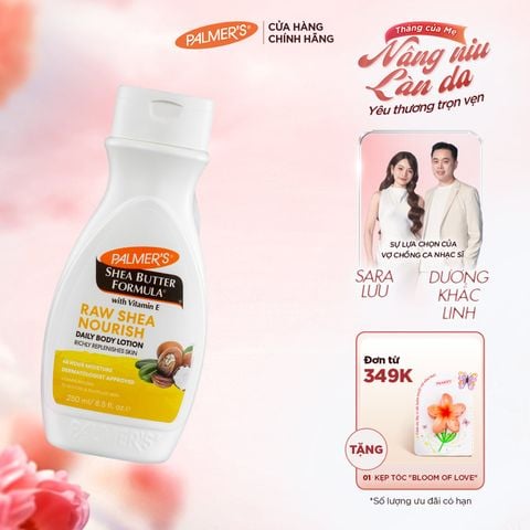 Sữa dưỡng ẩm toàn thân hỗ trợ làm mềm mịn da hương Bơ Hạt Mỡ Palmer's 250ml
