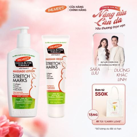 COMBO Ngăn ngừa rạn cho Đầu và Giữa thai kỳ Palmer's