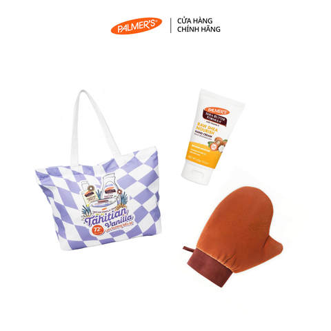 [Quà tặng không bán] Kem tay Bơ Hạt Mỡ 60g , Túi Tote Vanilla, Găng Tay Thoa Kem