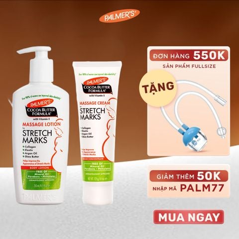 COMBO Ngăn ngừa rạn cho Đầu và Giữa thai kỳ Palmer's