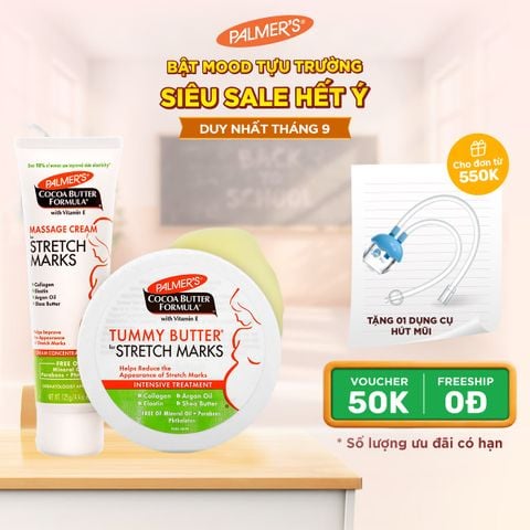 COMBO Ngăn ngừa rạn cho Giữa và Cuối thai kỳ Palmer's