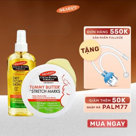 COMBO Ngừa rạn và Giảm khô ngứa Cuối thai kỳ Palmer's