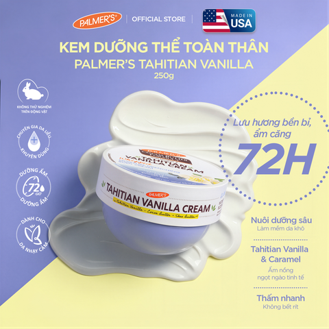 [Mới] Kem Dưỡng Thể Toàn Thân Palmer's Tahitian Vanilla Whipped Body Cream 250g