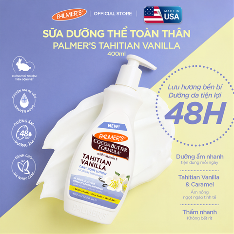 [Mới] Sữa Dưỡng Thể Toàn Thân Palmer's Tahitian Vanilla Lotion